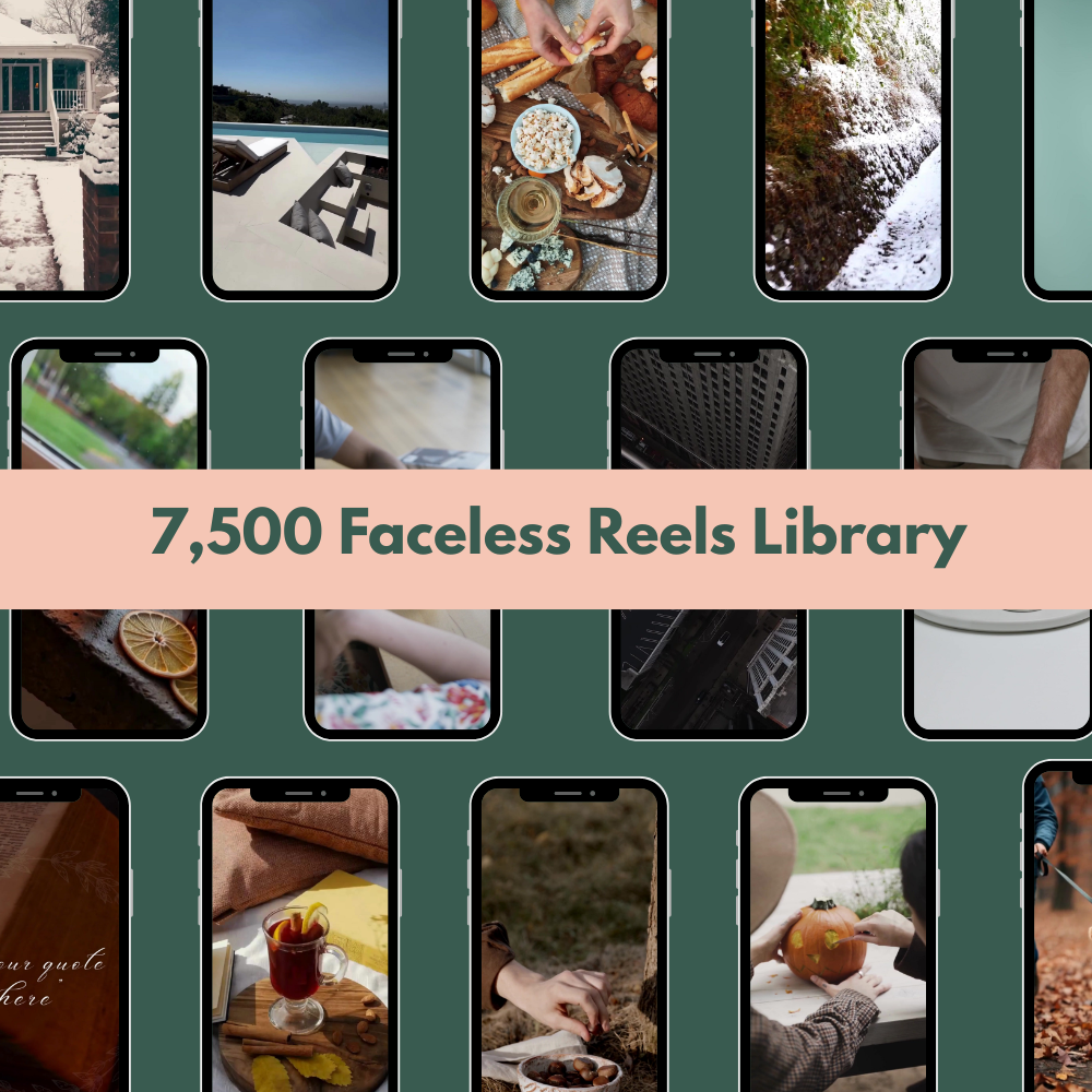 7,500 Faceless Reels Library