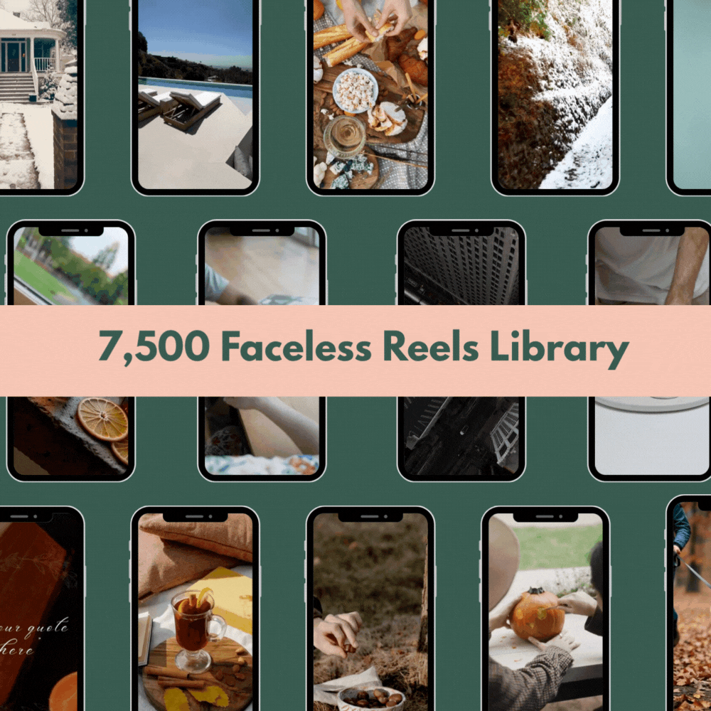 7500 faceless reels library