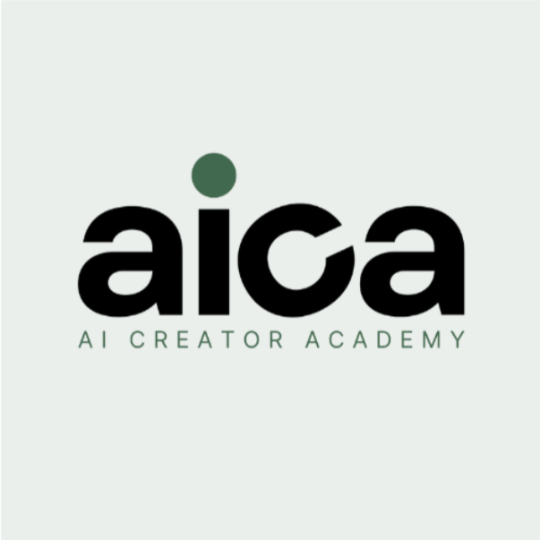 Logo of aica AI Creator Academy on a white background